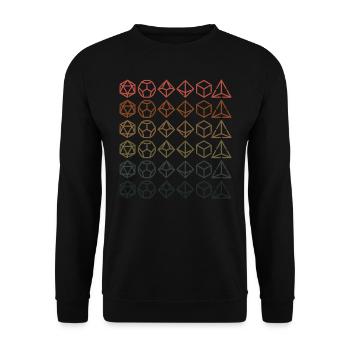 Game Master Dice RPG Dungeons Games Craps - Unisex Sweatshirt - black - Front - Alina (178cm) & Michal (187cm)