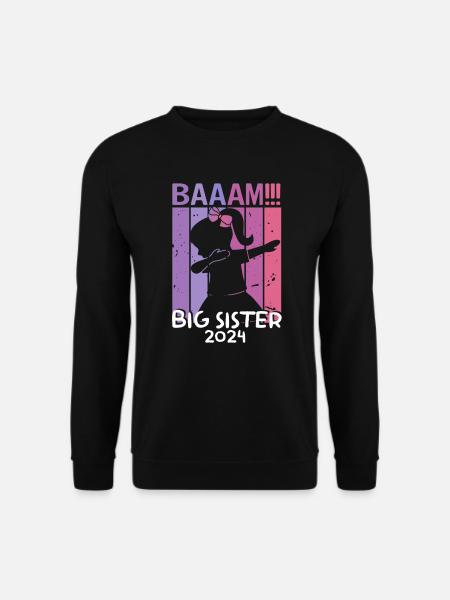 Mädchen Kinder Bääm! Große Schwester 2022 Design - Unisex Pullover - Schwarz