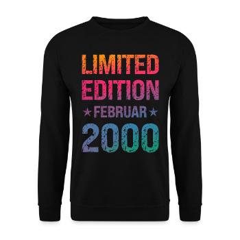 Limited Edition Birthday Party Vintage 2000 - Unisex Sweatshirt - black - Front - Alina (178cm) & Michal (187cm)