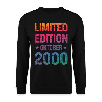 Limited Edition Birthday Party Vintage 2000 - Unisex Sweatshirt - black - Front - Alina (178cm) & Michal (187cm)