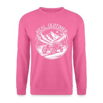 Vintage Auto Shirt – Real Oldtimer Style - Unisex Pullover - Pink - Vorne