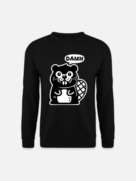 Maudit castor - Sweat-shirt Unisexe - noir