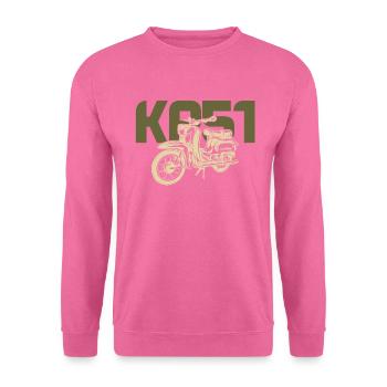 Ostmoped KR51 Retro Tuning culte RDA hirondelle Mofa - Sweat-shirt Unisexe - rose - Devant