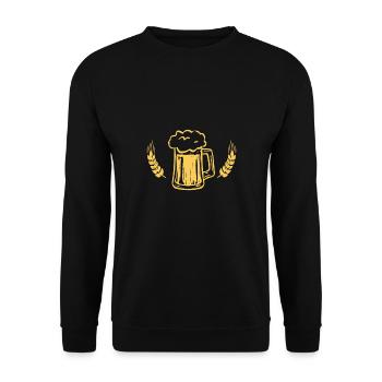 Cadeau chope de bière bière bière - Sweat-shirt Unisexe - noir - Devant - Alina (178cm) & Michal (187cm)