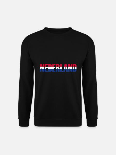 Nederland Trikolore Geschenk - Unisex Pullover - Schwarz