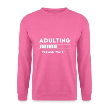 Loading endlich erwachsen Gamer Geschenk - Unisex Pullover - Pink - Vorne