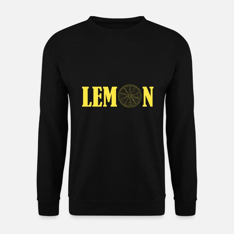 Lemon Lemone Zitrone Geschenk - Unisex Pullover - Schwarz