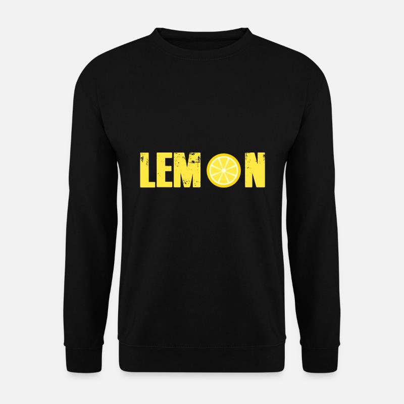 Lemon Vintage Lemon Healthy Gift - Unisex Sweatshirt - black