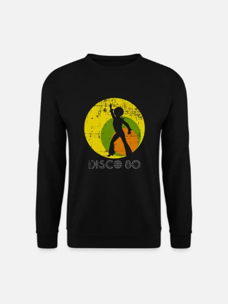 Disco 80 s Retro Style Dance Geschenk - Unisex Pullover - Schwarz