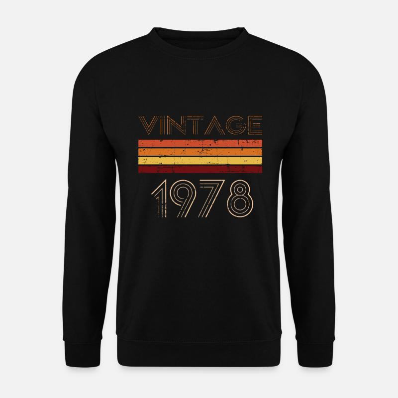 Vintage Style 1978 Gift - Unisex Sweatshirt - black
