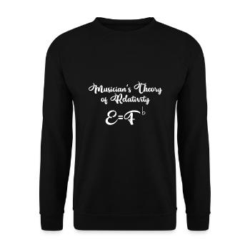 Music Musik Formel Wissenschaft Spruch Geschenk - Unisex Pullover - Schwarz - Vorne - Alina (178cm) & Michal (187cm)