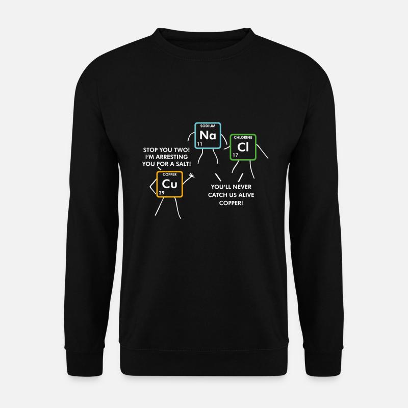 Periodensystem Elemente Chemie Chemiker Geschenk - Unisex Pullover - Schwarz