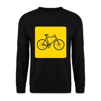Bike Bike Gift - Unisex Sweatshirt - black - Front - Alina (178cm) & Michal (187cm)
