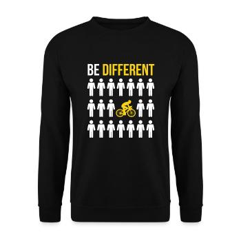 Motivation Spruch Fahrrad Radfahren Geschenk - Unisex Pullover - Schwarz - Vorne - Alina (178cm) & Michal (187cm)