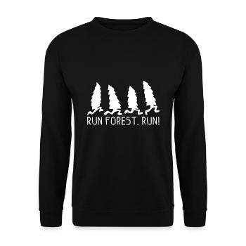 Protection de l'environnement forêt tropicale disant arbre cadeau - Sweat-shirt Unisexe - noir - Devant - Alina (178cm) & Michal (187cm)