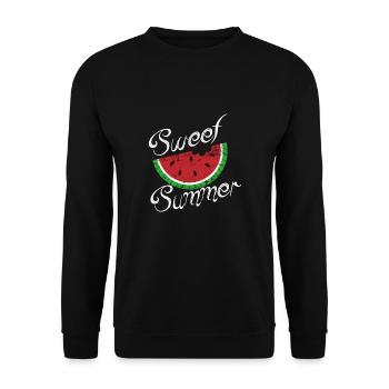 Pastèque Sweet Summer Saying Gift - Sweat-shirt Unisexe - noir - Devant - Alina (178cm) & Michal (187cm)