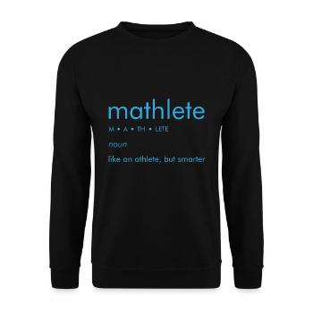 Maths athlète sort Sportlich Fit cadeau - Sweat-shirt Unisexe - noir - Devant - Alina (178cm) & Michal (187cm)