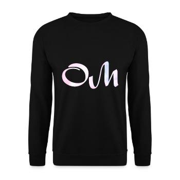 OM Yoga Geschenk - Unisex Pullover - Schwarz - Vorne - Alina (178cm) & Michal (187cm)