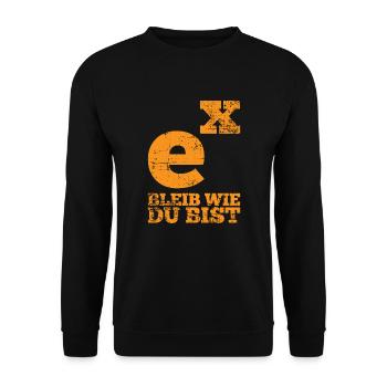 Exponential function Stay as you are gift - Unisex Sweatshirt - black - Front - Alina (178cm) & Michal (187cm)