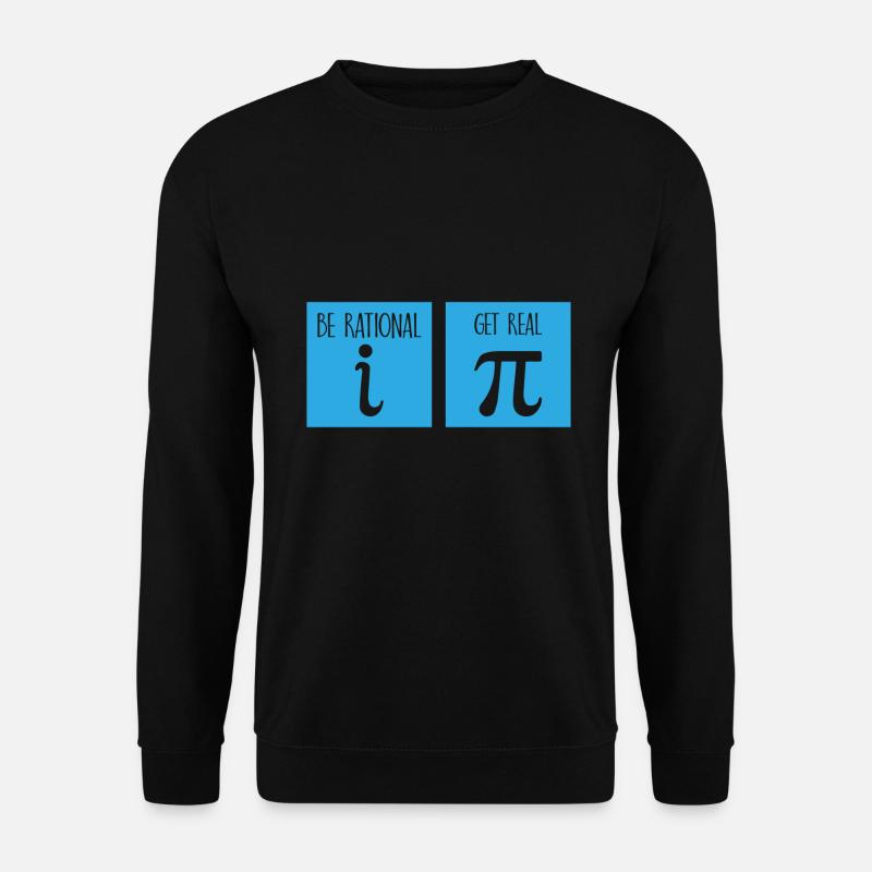 Mathe pi Spruch Schule Geschenk - Unisex Pullover - Schwarz