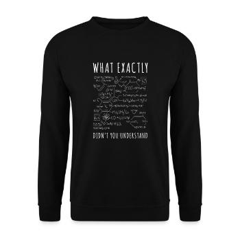 Chimie Chimie Dire Cadeau D'étudiant - Sweat-shirt Unisexe - noir - Devant - Alina (178cm) & Michal (187cm)