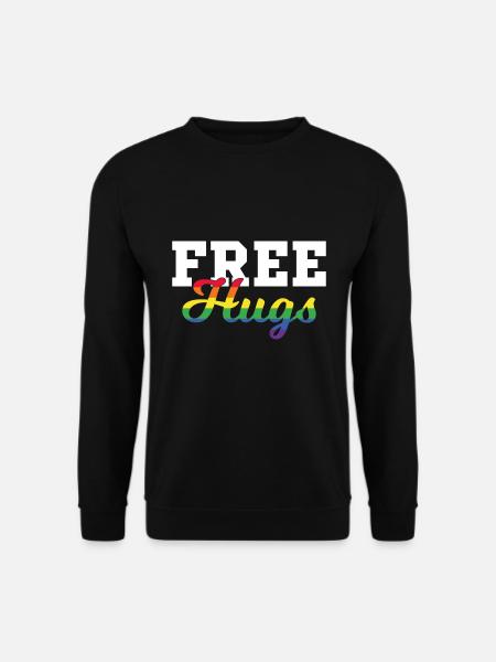 Free Hugs lgbt Geschenk - Unisex Pullover - Schwarz