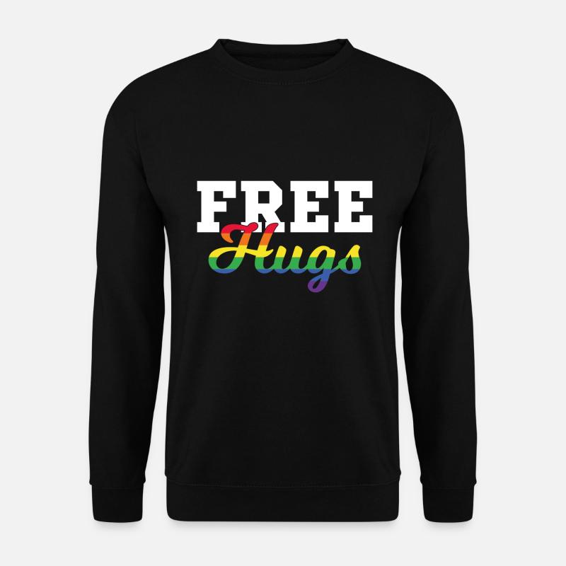 Free Hugs lgbt Geschenk - Unisex Pullover - Schwarz