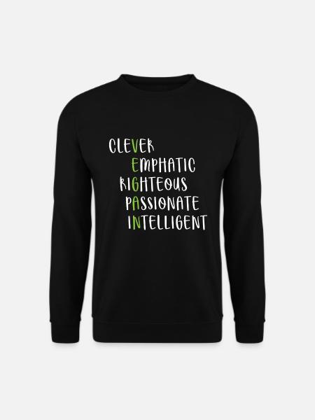 Vegan lifestyle saying gift - Unisex Sweatshirt - black