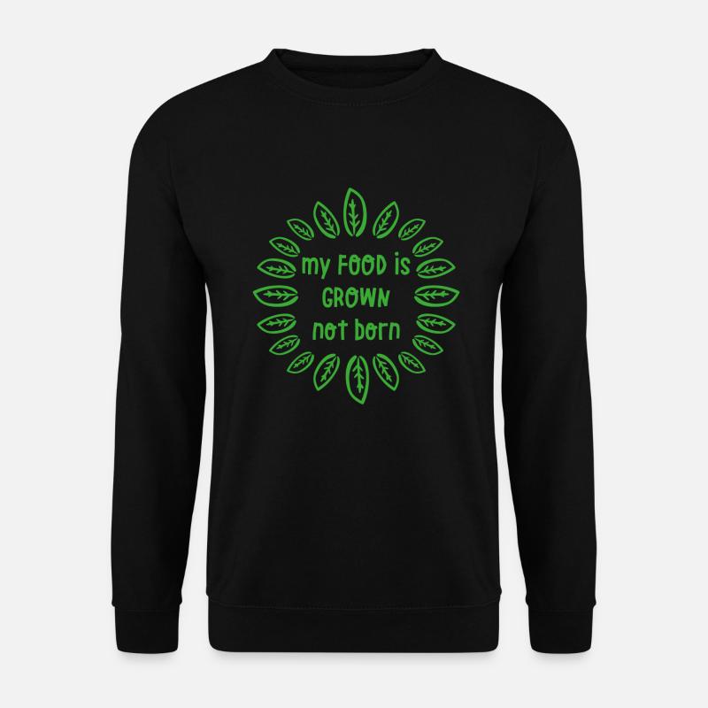 Tierschutz Vegan Spruch Geschenk - Unisex Pullover - Schwarz