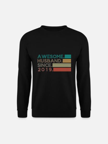 Awesome Husband since 2019 gift - Unisex Sweatshirt - black