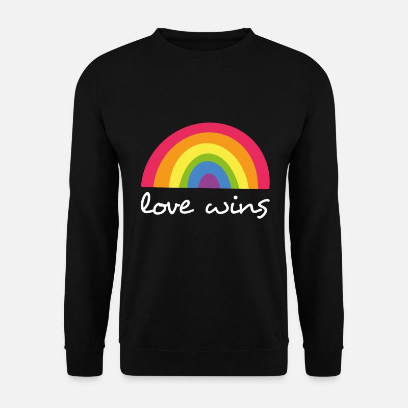 love wins lgbt gift - Unisex Sweatshirt - black