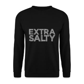 Extra Salty gift - Unisex Sweatshirt - black - Front - Alina (178cm) & Michal (187cm)