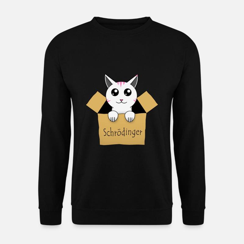 Schrödinger's cat in a box - Unisex Sweatshirt - black