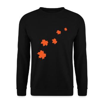 Automne automne cadeau d'automne - Sweat-shirt Unisexe - noir - Devant - Alina (178cm) & Michal (187cm)