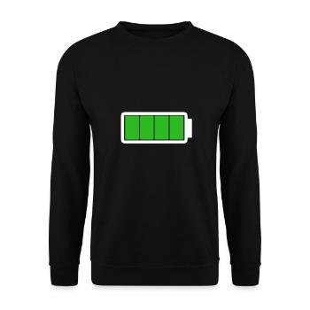 Foll Power | pour messieurs et dames - Sweat-shirt Unisexe - noir - Devant - Alina (178cm) & Michal (187cm)