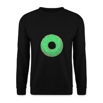 Choisissez votre beignet - couleur vert | Hommes et femmes - Sweat-shirt Unisexe - noir - Devant - Alina (178cm) & Michal (187cm)