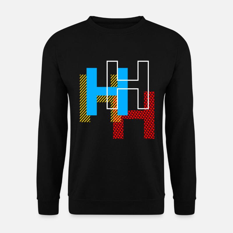 H Letter - Unisex Sweatshirt - black