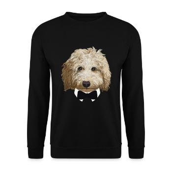 Sir Labradoodle - Unisex Sweatshirt - black - Front - Alina (178cm) & Michal (187cm)