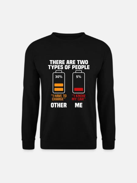 Lustiges Elektroauto Geschenk - Unisex Pullover - Schwarz