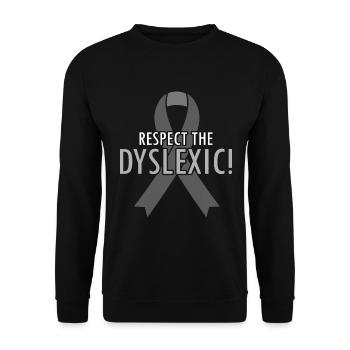 Dyslexia Teacher for Legathenia Therapists - Unisex Sweatshirt - black - Front - Alina (178cm) & Michal (187cm)