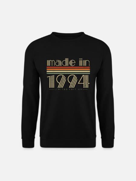 Vintage 1994 Retro Jahrgang Geburtstag Geschenk - Unisex Pullover - Schwarz