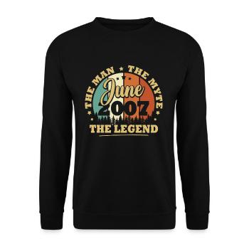 Juin 2007, 16 Ans Anniversaire garçons et filles - Sweat-shirt Unisexe - noir - Devant - Alina (178cm) & Michal (187cm)