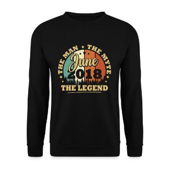 Juin 2018, 5 Ans Anniversaire garçons et filles - Sweat-shirt Unisexe - noir - Devant - Alina (178cm) & Michal (187cm)