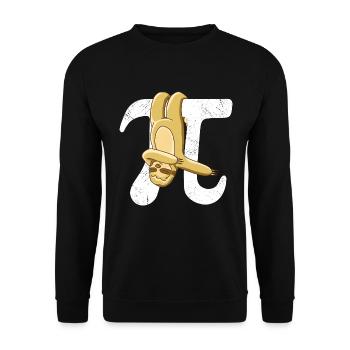 Math Sloth Pi - Unisex Sweatshirt - black - Front - Alina (178cm) & Michal (187cm)