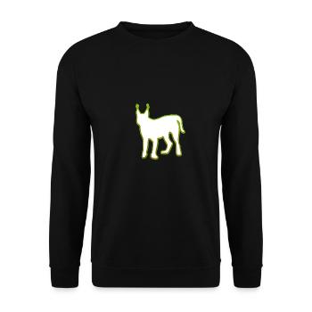 lynx - Unisex Sweatshirt - black - Front - Alina (178cm) & Michal (187cm)
