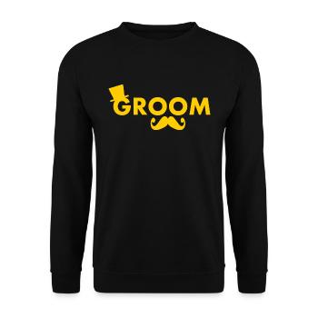 Groom - Unisex Pullover - Schwarz - Vorne - Alina (178cm) & Michal (187cm)
