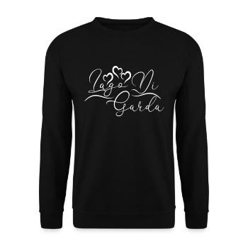 Gardasee, Lago Di Garda - Unisex Pullover - Schwarz - Vorne - Alina (178cm) & Michal (187cm)