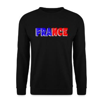 france - Unisex Sweatshirt - black - Front - Alina (178cm) & Michal (187cm)
