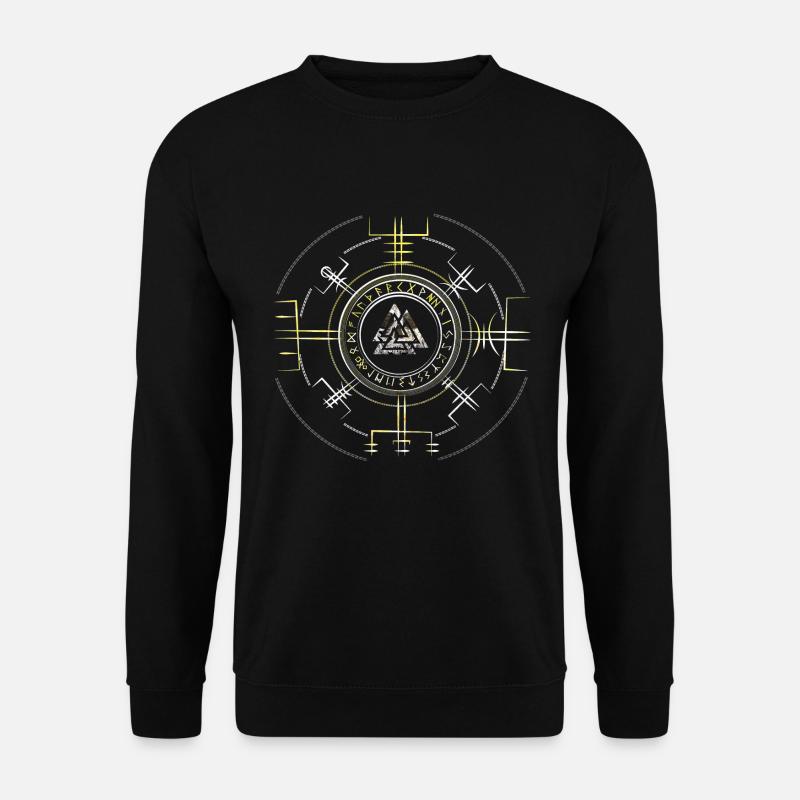 VALKNUT WOTANSKNOTEN SYMBOL VIKING - Unisex Sweatshirt - black