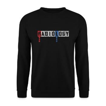 Département de radiologie Radiologue Joke Radiographie - Sweat-shirt Unisexe - noir - Devant - Alina (178cm) & Michal (187cm)